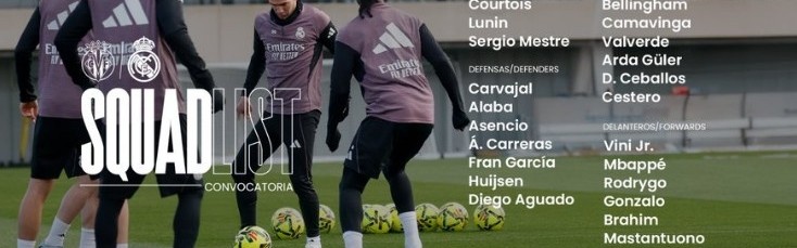 皇马官方公布本轮西甲名单：姆巴佩领衔，罗德里戈、迪亚斯回归